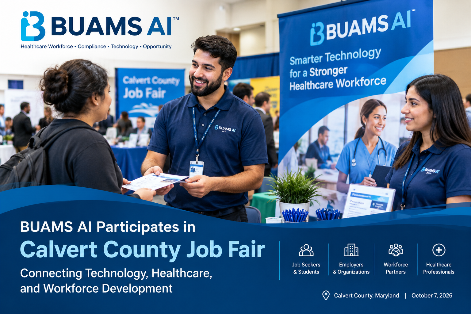 BUAMS AI Participates in Calvert County Job Fair | Healthcare Technology